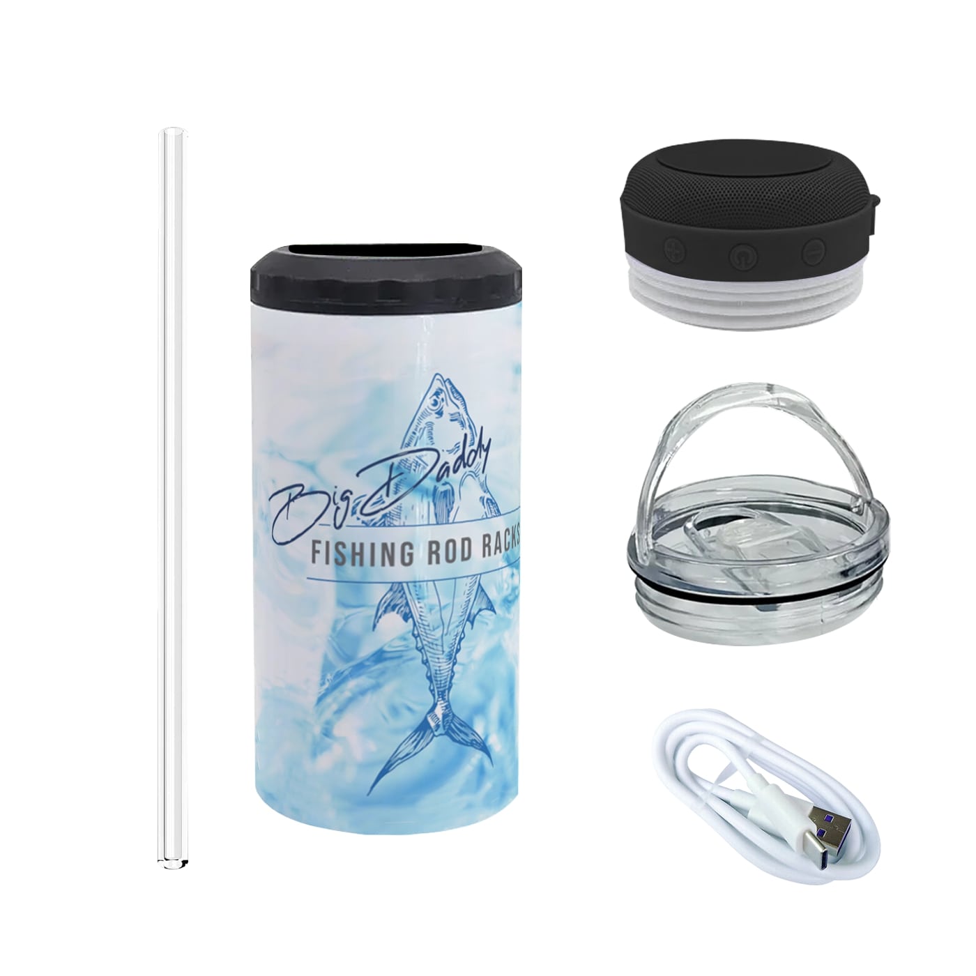 Water Splash 4-in-1 Speaker Tumbler & Can Cooler image 2