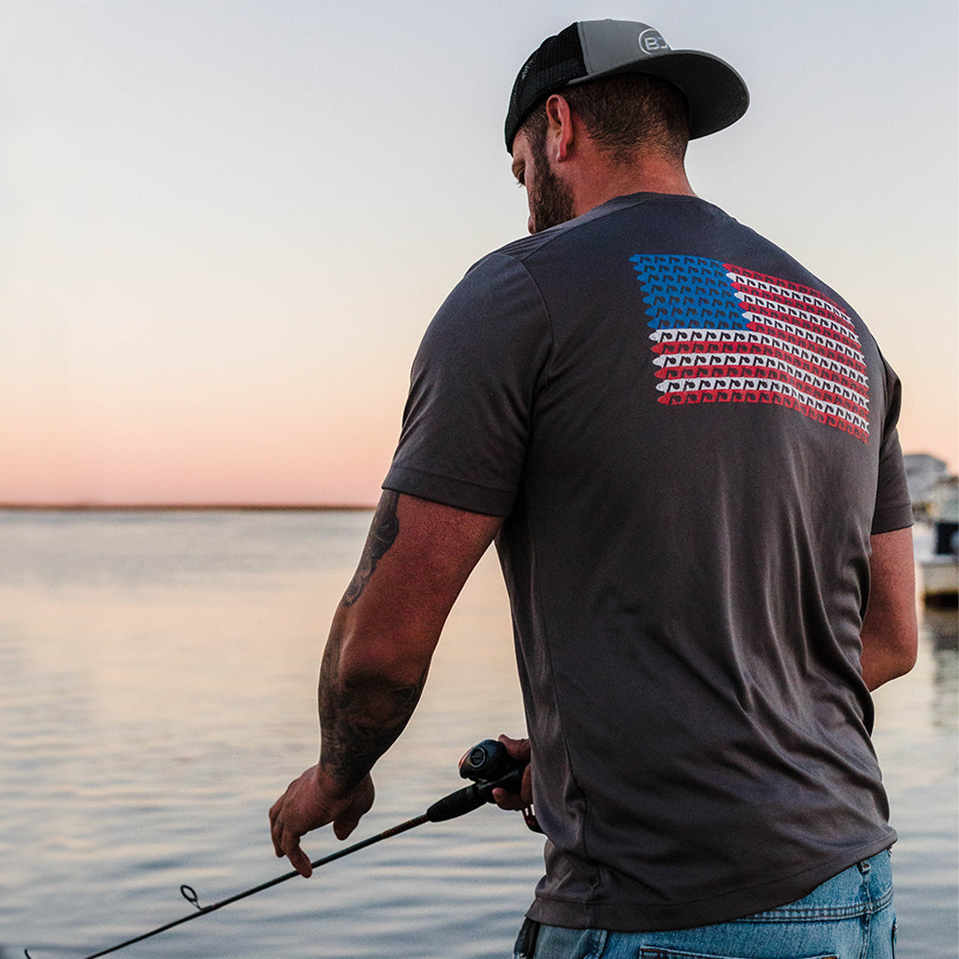 US Flag Performance Tee
