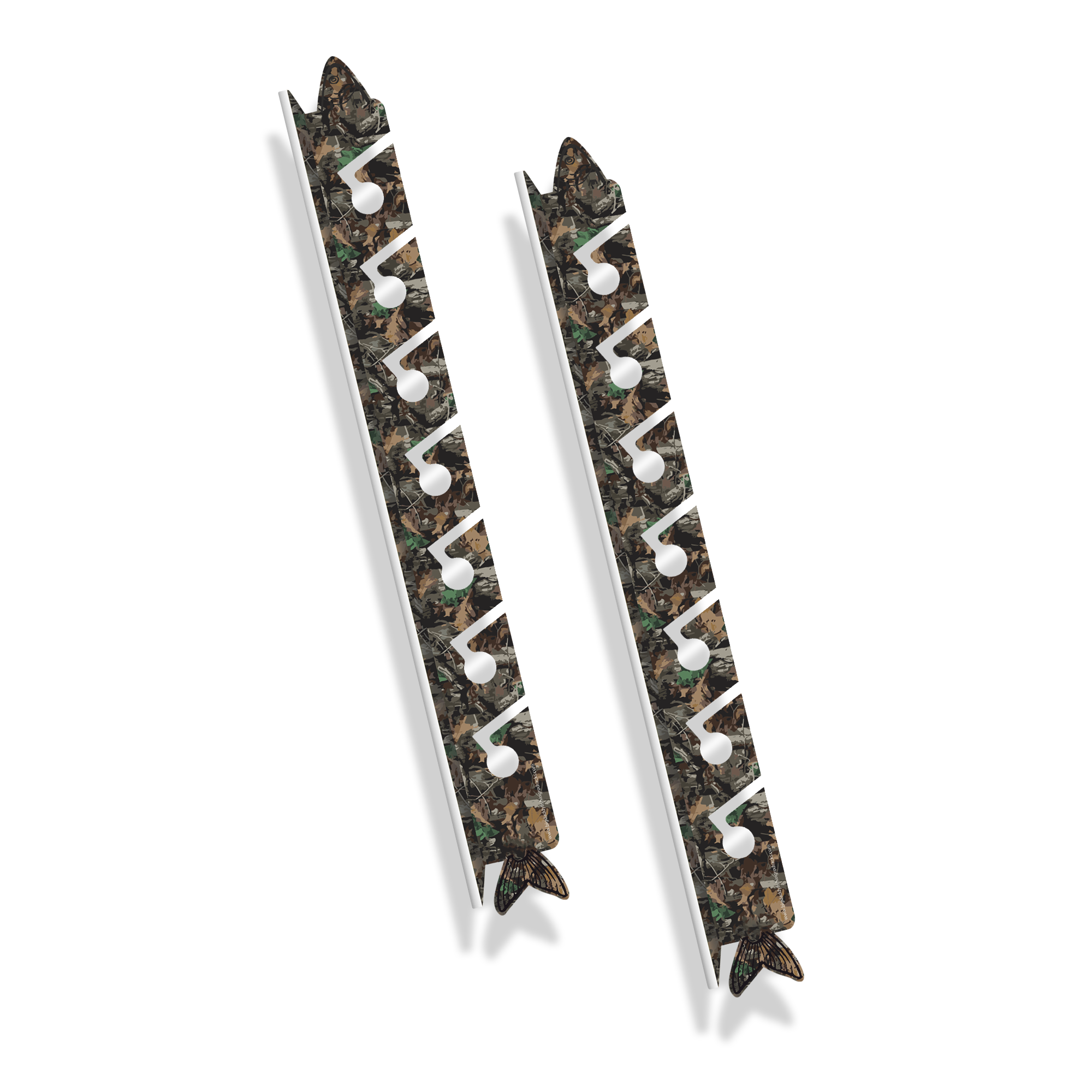 Forest Camo 7-Holder Fishing Rod Rack Set (NON-Interlocking) image 1