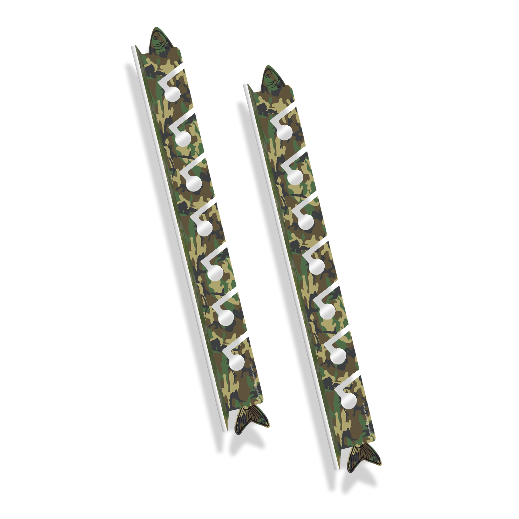 Fall Camo 7-Holder Fishing Rod Rack Set (NON-Interlocking) image 1