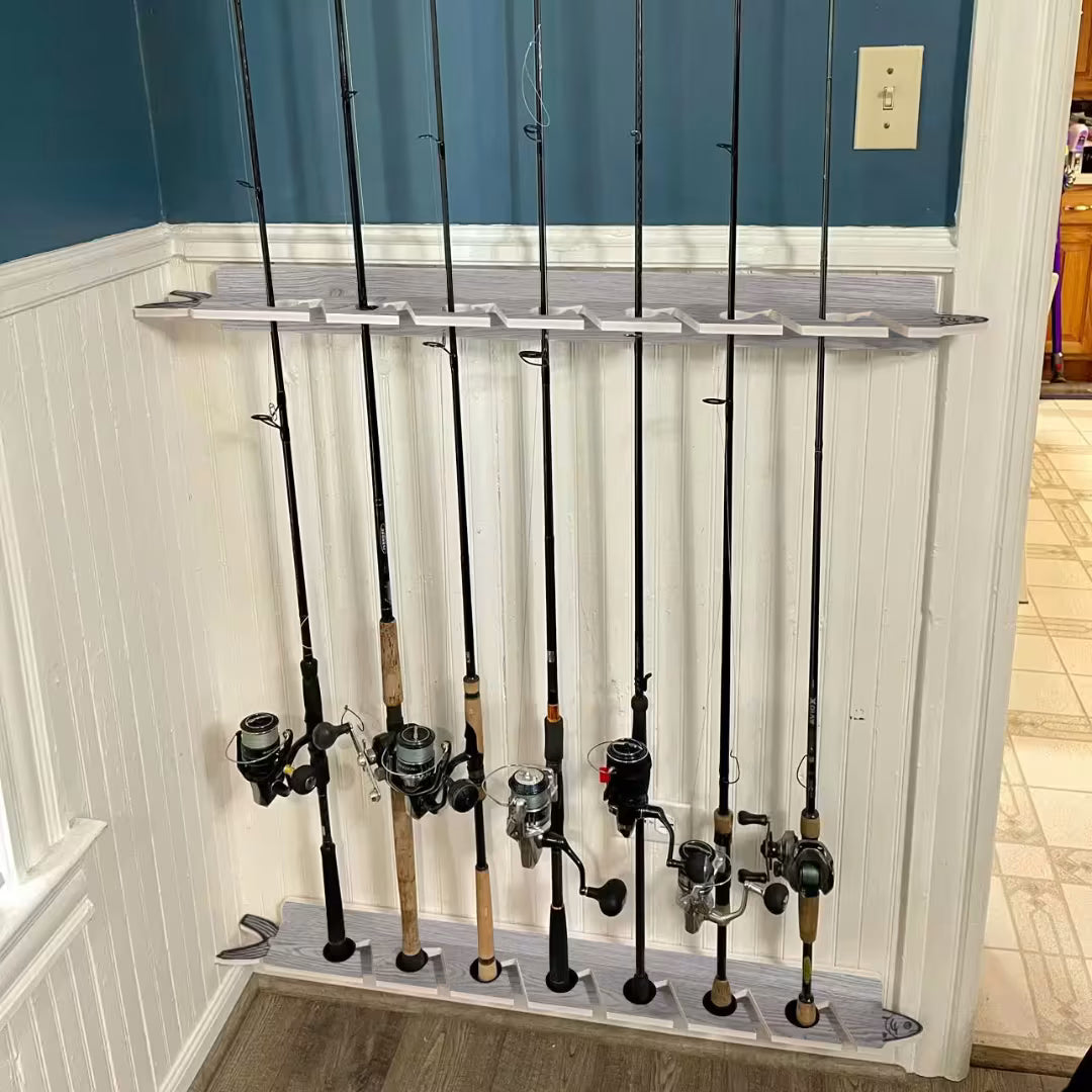 Gray Drift 7-Holder Fishing Rod Rack Set (Interlocking) image 6