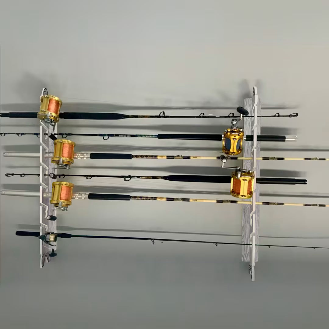 Gray Drift 7-Holder Fishing Rod Rack Set (Interlocking) image 9