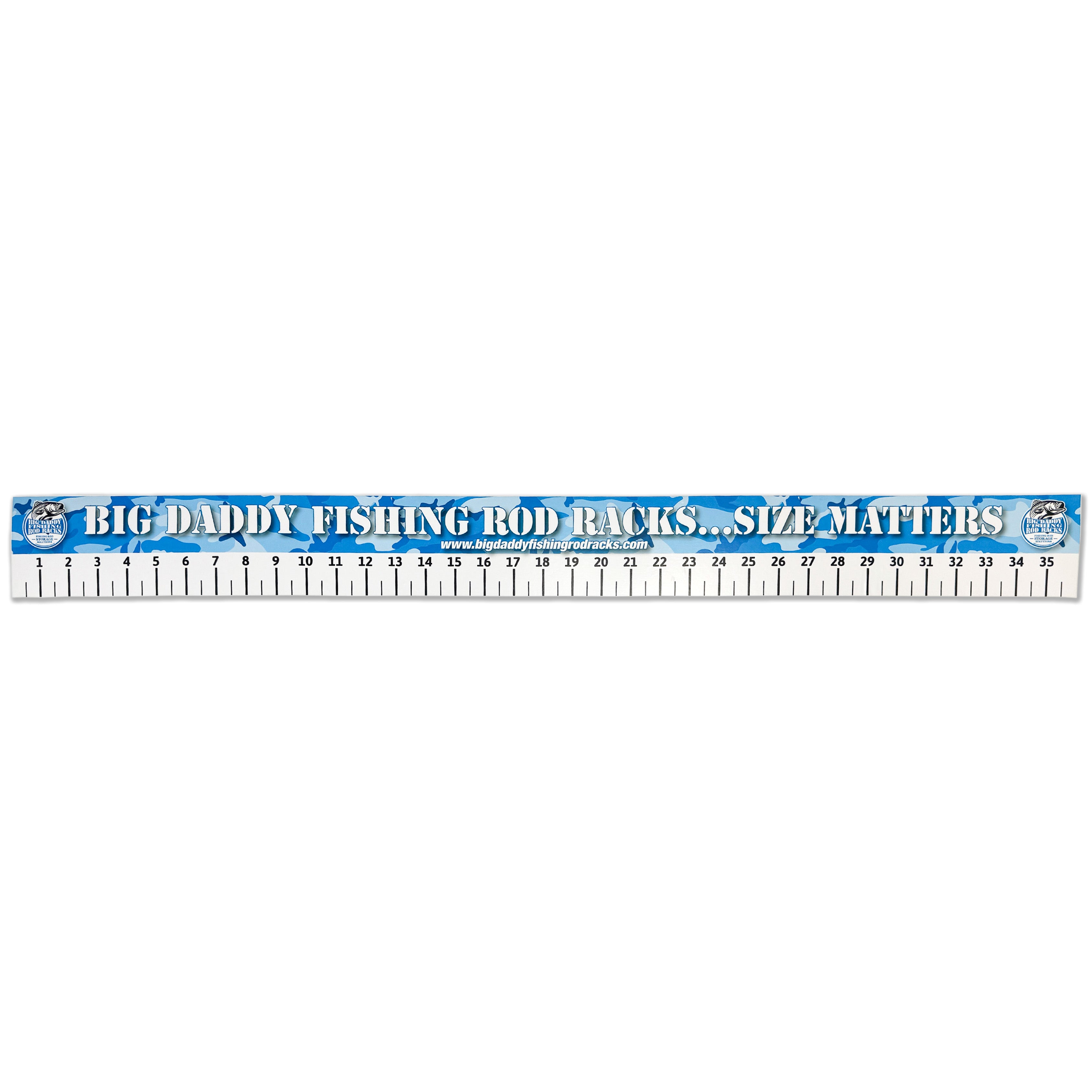 Blue Camo Vinyl Ruler image 1
