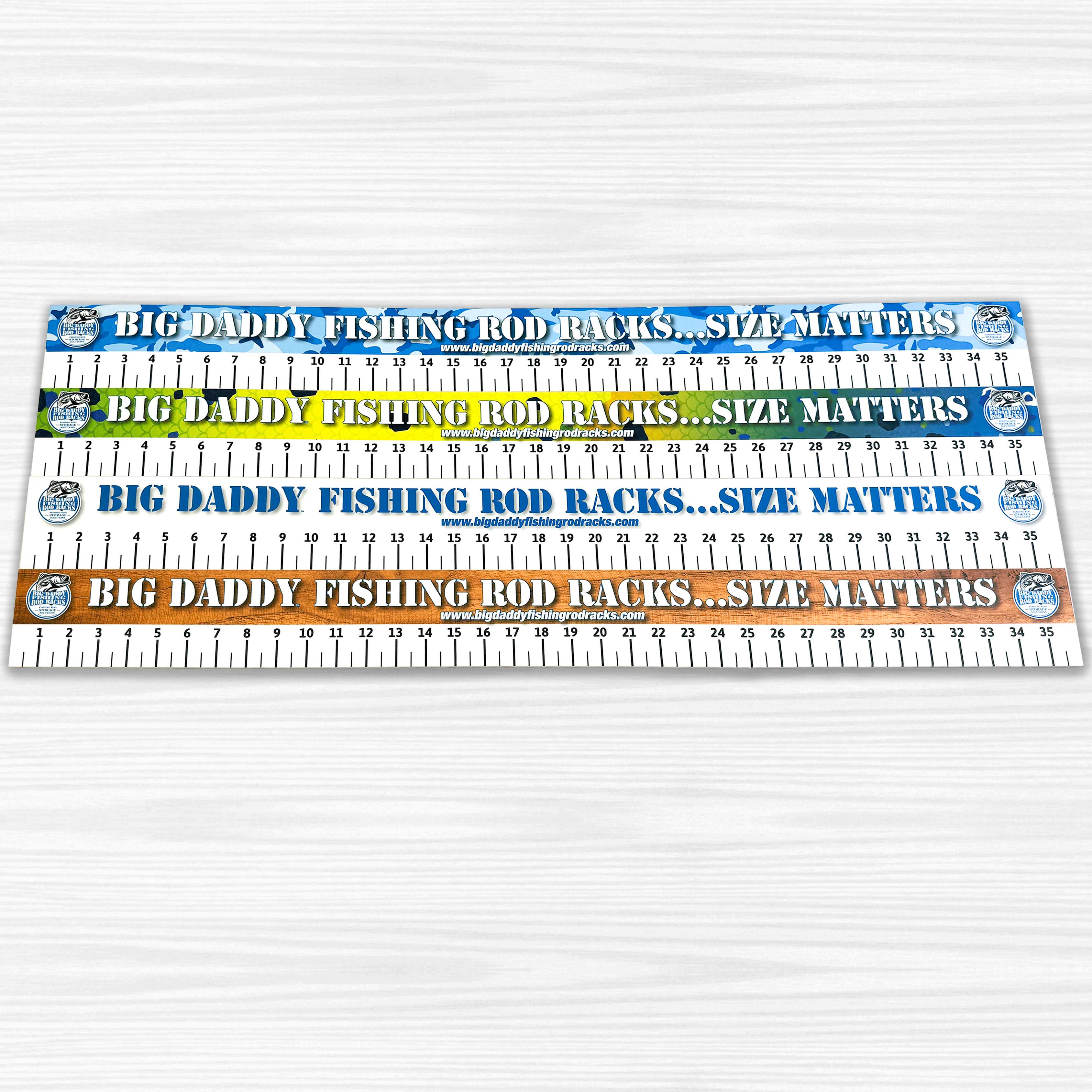 Blue Camo PVC Ruler image 2