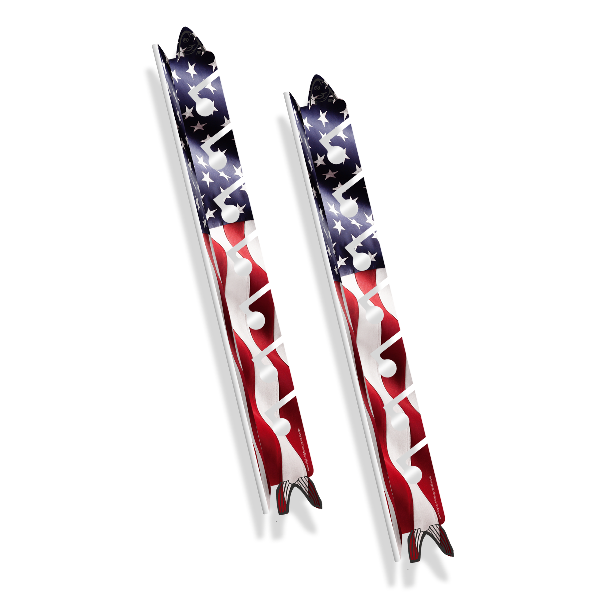 US Flag 7-Holder Fishing Rod Rack Set (Interlocking) image 1