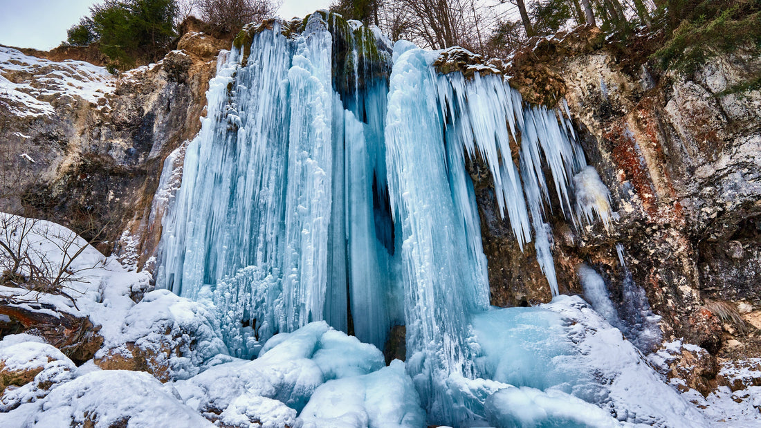 frozen waterfall