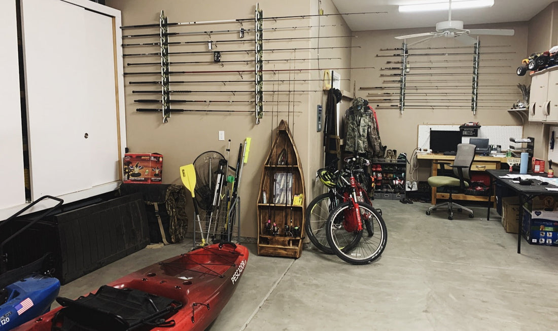 fishing storage garage