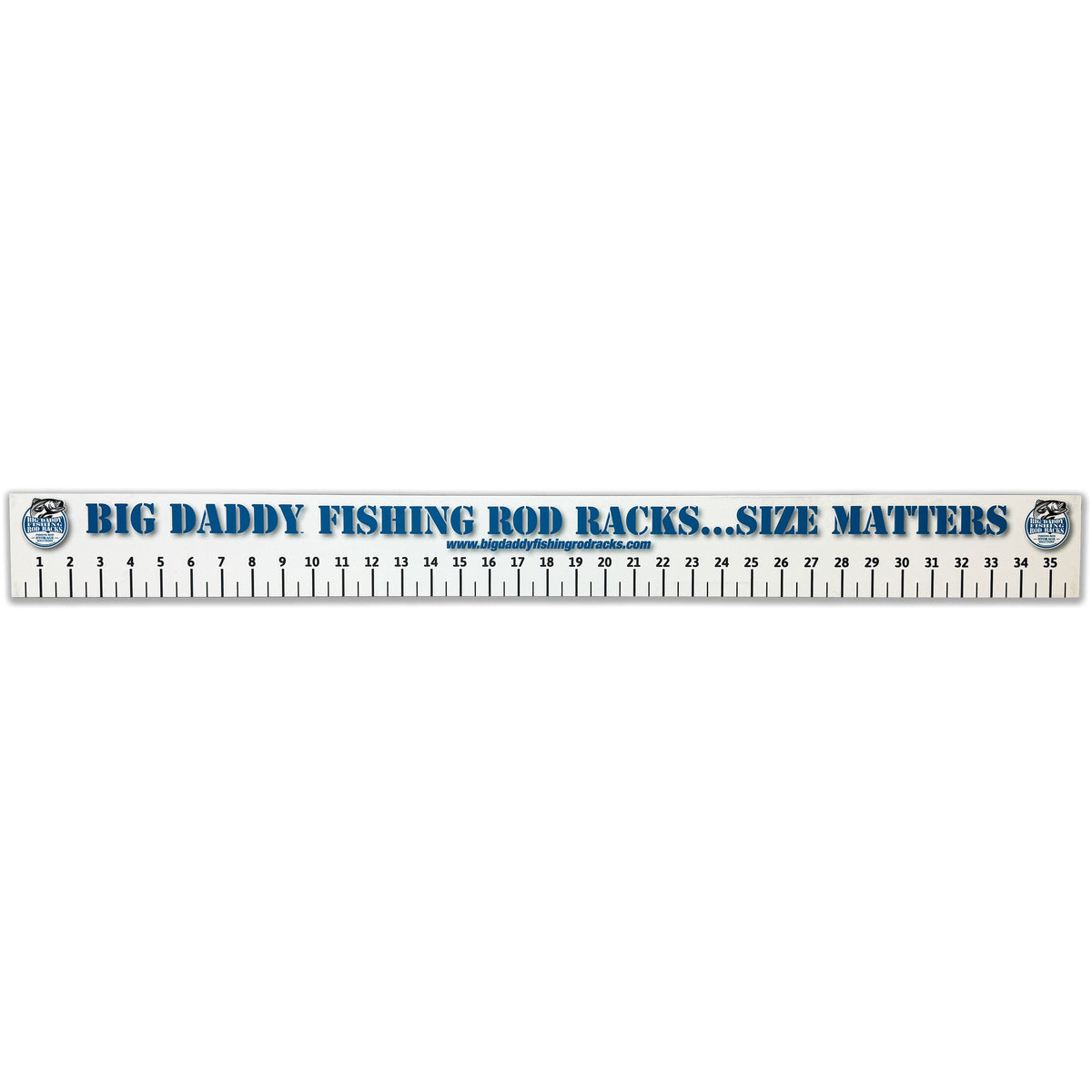 White Fish Measure Ruler White PVC Ruler – Big Daddy Life