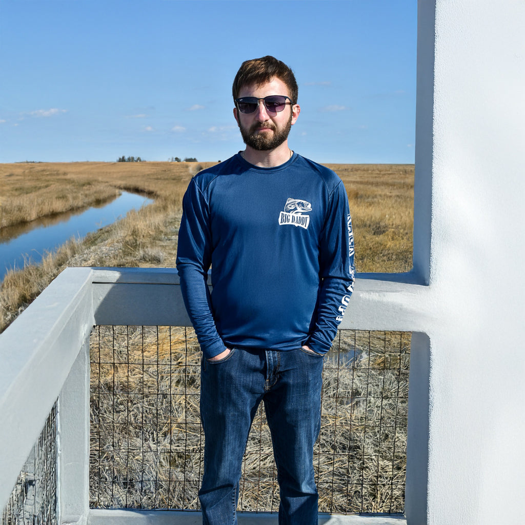 Blue Long Sleeve Performance Tee image 3