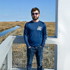 Blue Long Sleeve Performance Tee image 3
