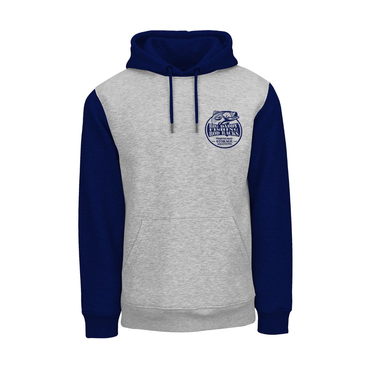 Gray & Navy Colorblock Hoodie