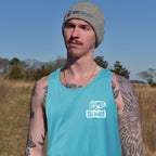tundra knit Beanie on man with tattoos