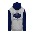 Gray & Navy Colorblock Hoodie