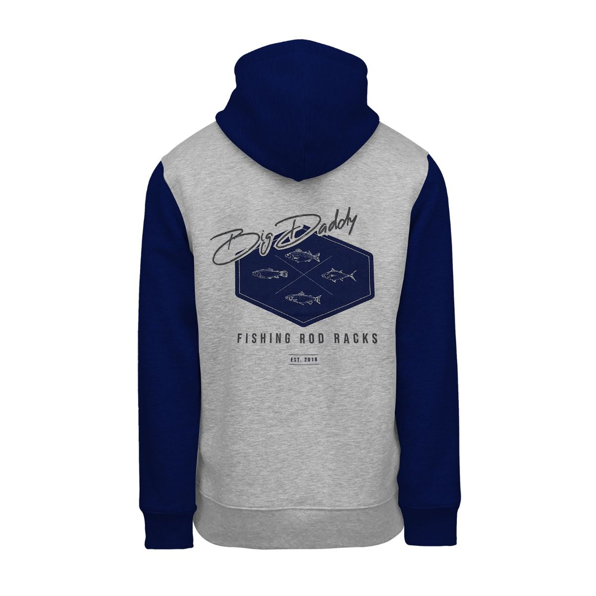 Gray & Navy Colorblock Hoodie