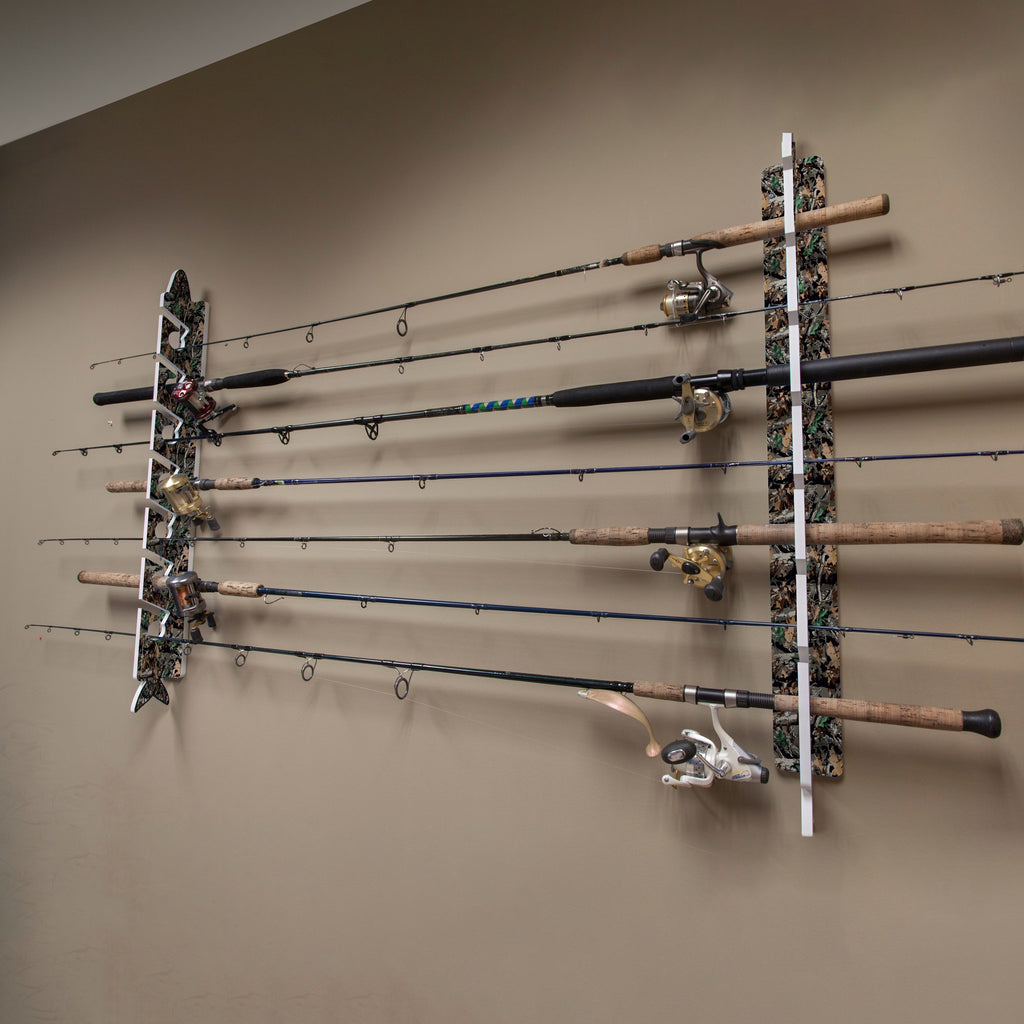 wall mounted camo rod rack