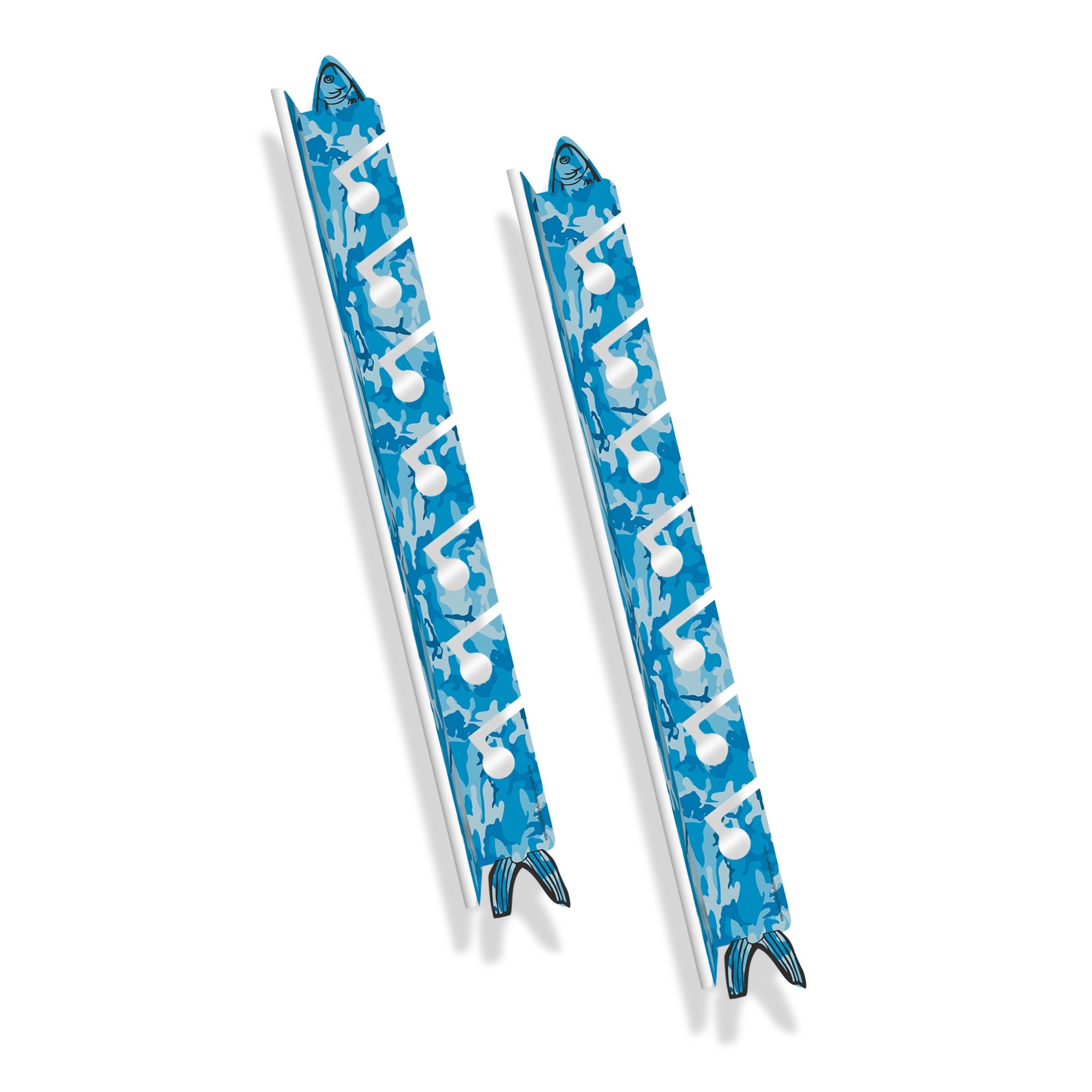 2 blue camo 7 holder rod racks