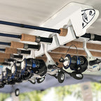 White 7-Holder Fishing Rod Rack Set (Interlocking) image 7