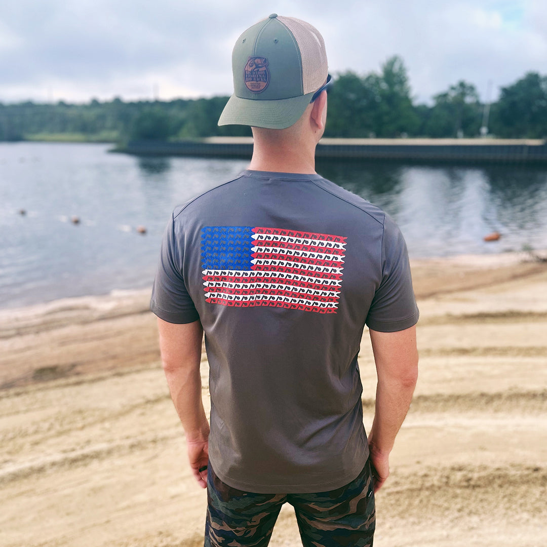 US Flag Performance Tee