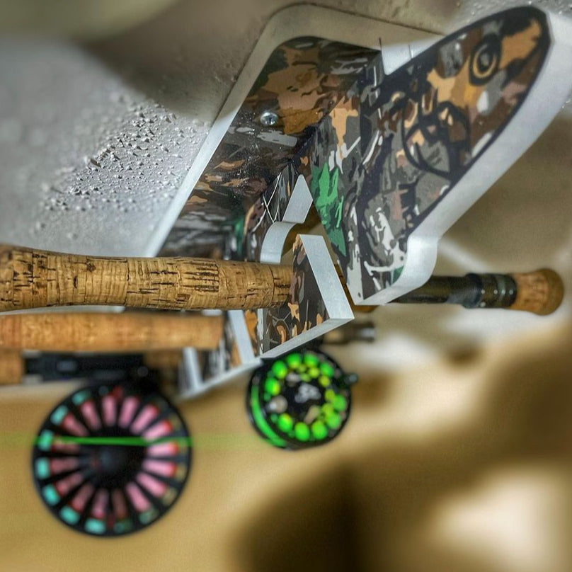 Forest Camo 7-Holder Fishing Rod Rack Set (NON-Interlocking) image 4