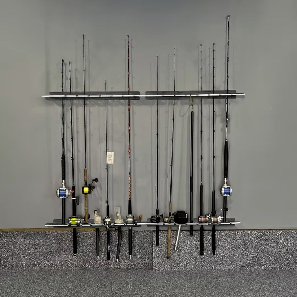 Dark Elm 7-Holder Fishing Rod Rack Set (Interlocking) image 4