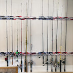 US Flag 10-Holder Fishing Rod Rack Set (Interlocking) image 0