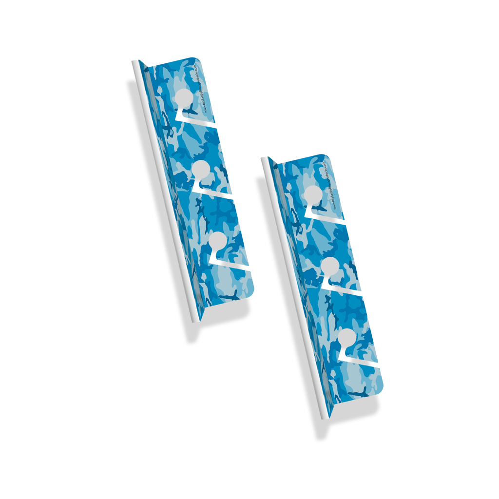 Blue Camo 3-Holder Fishing Rod Rack Set image 1
