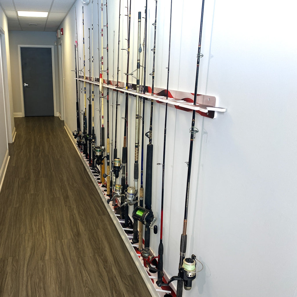 US Flag 10-Holder Fishing Rod Rack Set (Interlocking) image 2