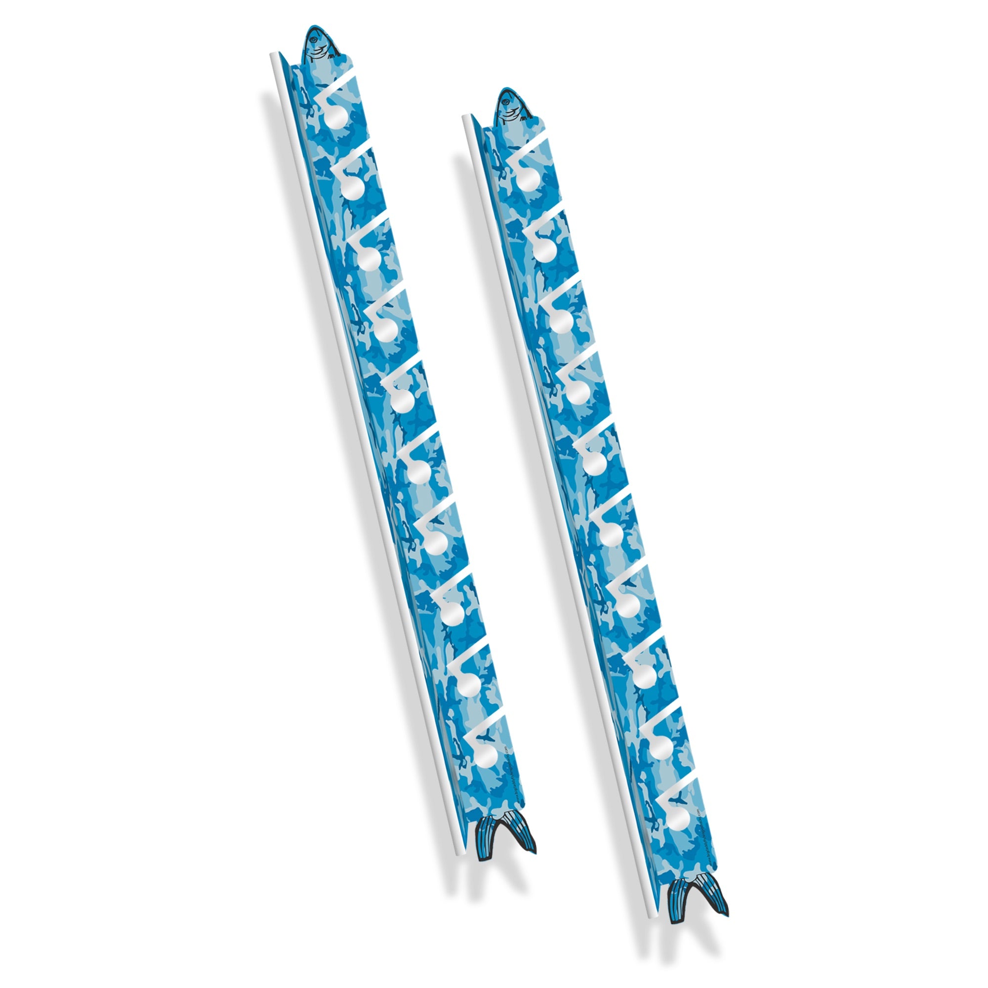 blue camo fishing pole Blue Camo 10-Pole Fishing Storage Rack (Interlocking) – Big Daddy Life