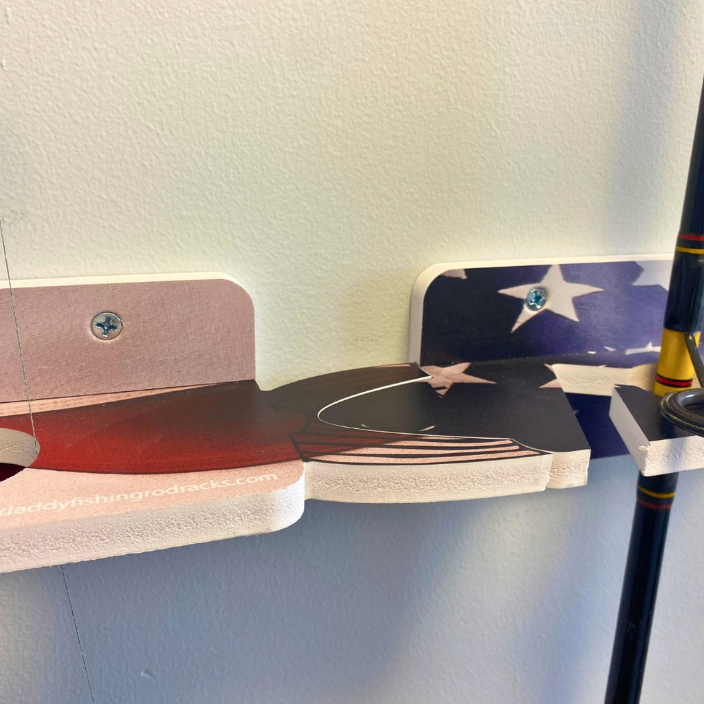 US Flag 10-Holder Fishing Rod Rack Set (Interlocking) image 6