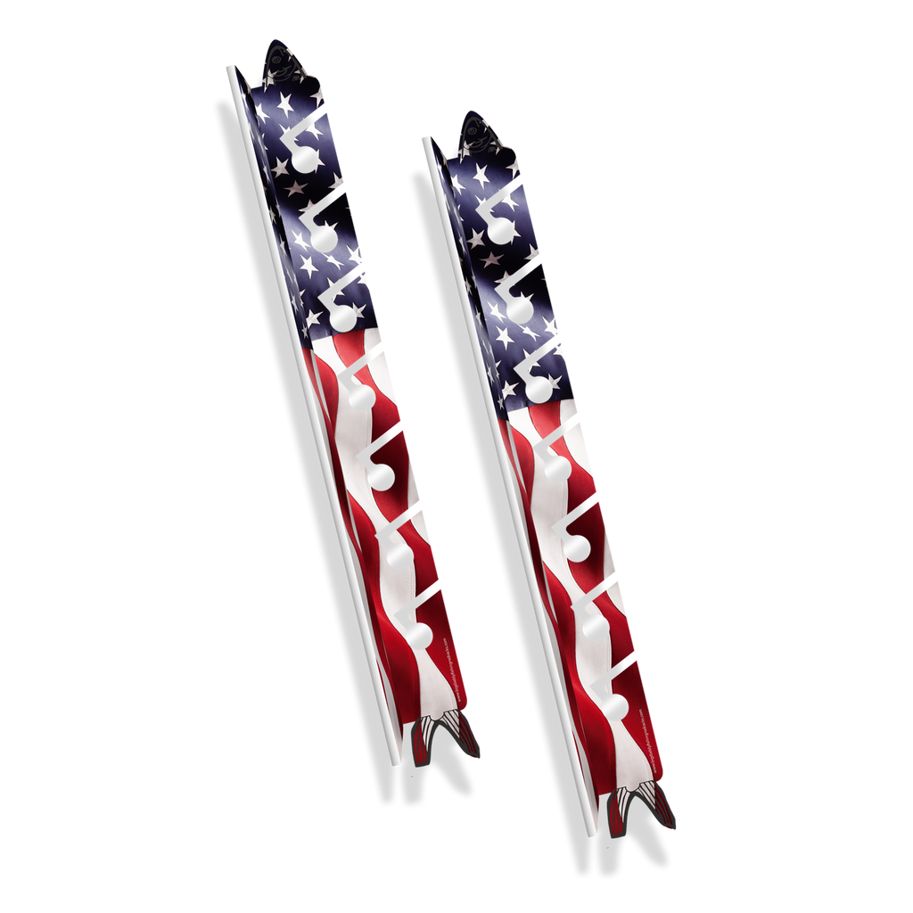 US Flag 7-Holder Fishing Rod Rack Set (Interlocking) image 1