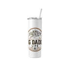 White tumbler with 'Big Daddy Life' design on a white background