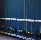 White 10-Pole Fishing Storage Rack 2.0 (Interlocking)